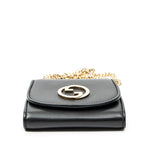 Shoulder Bag Medium Blondie Chain Wallet Black Smooth Calfskin Leather