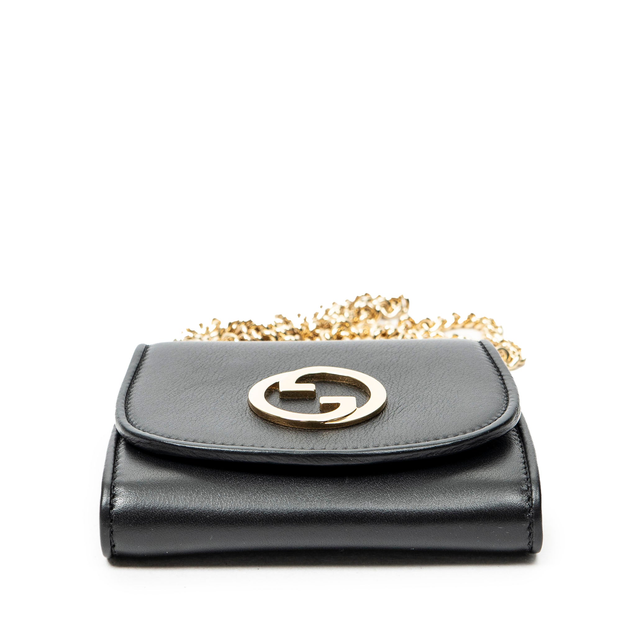 Shoulder Bag Medium Blondie Chain Wallet Black Smooth Calfskin Leather