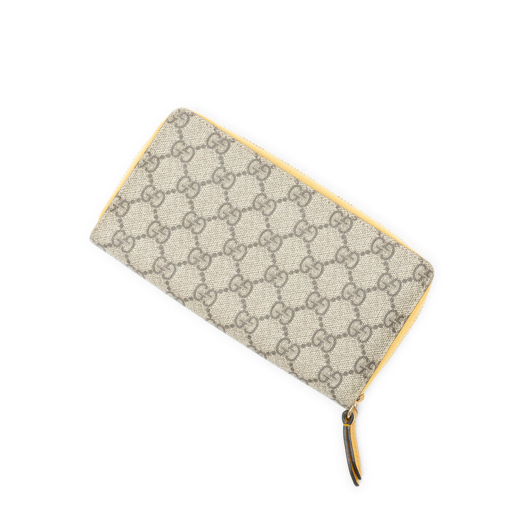 Wallet Boscoe Zip Around Wallet Beige Supreme Coated Canvas