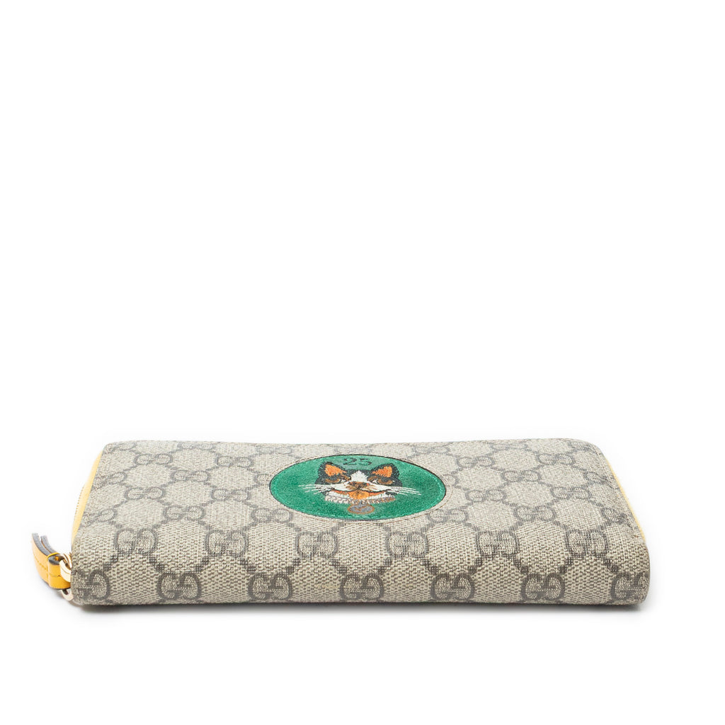 Wallet Boscoe Zip Around Wallet Beige Supreme Coated Canvas