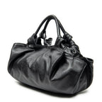 Shoulder Bag Aire Brisa Hobo Black Embossed Leather