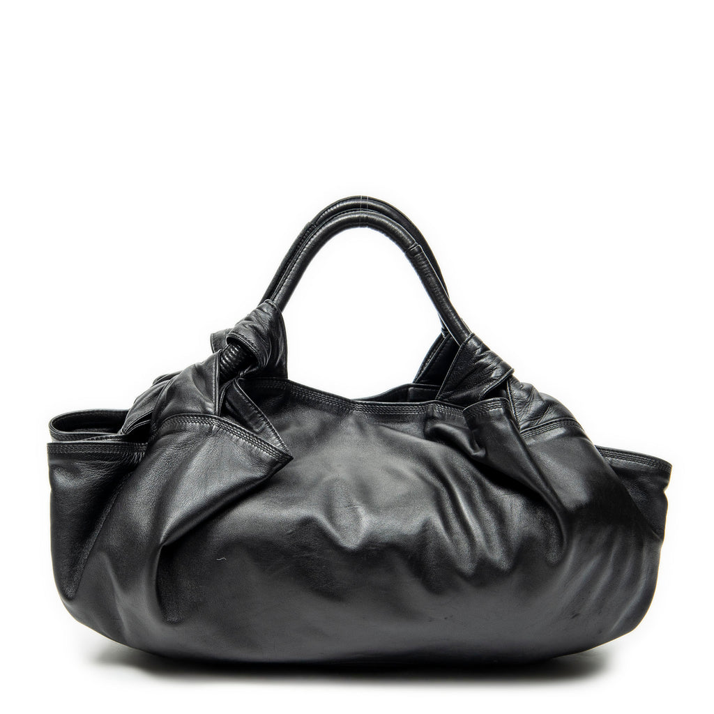 Shoulder Bag Aire Brisa Hobo Black Embossed Leather