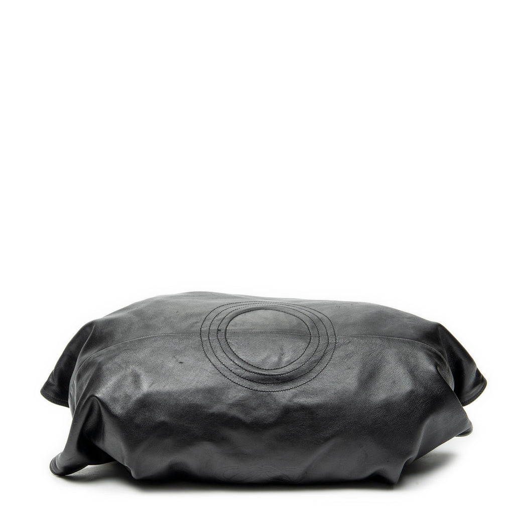 Shoulder Bag Aire Brisa Hobo Black Embossed Leather