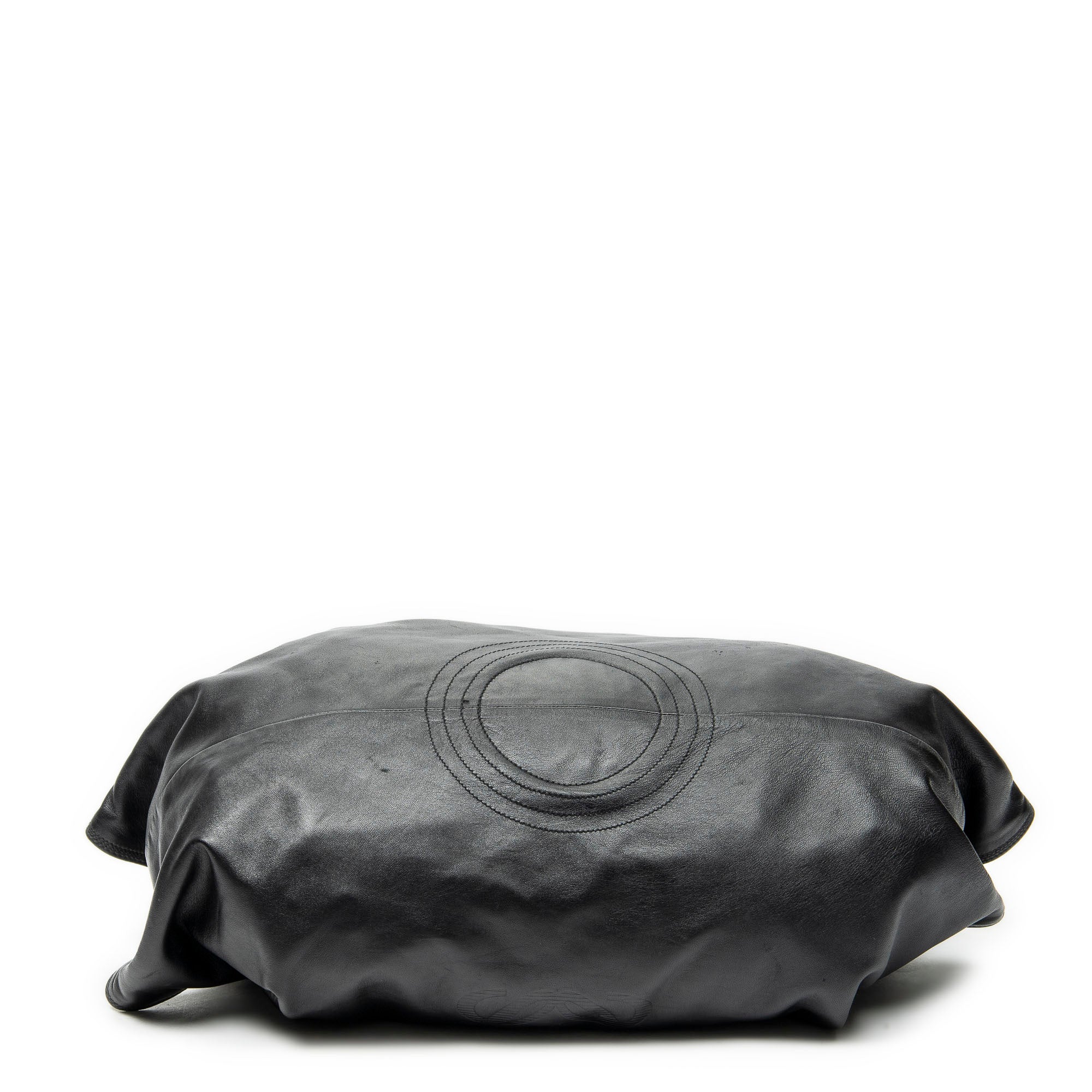 Shoulder Bag Aire Brisa Hobo Black Embossed Leather