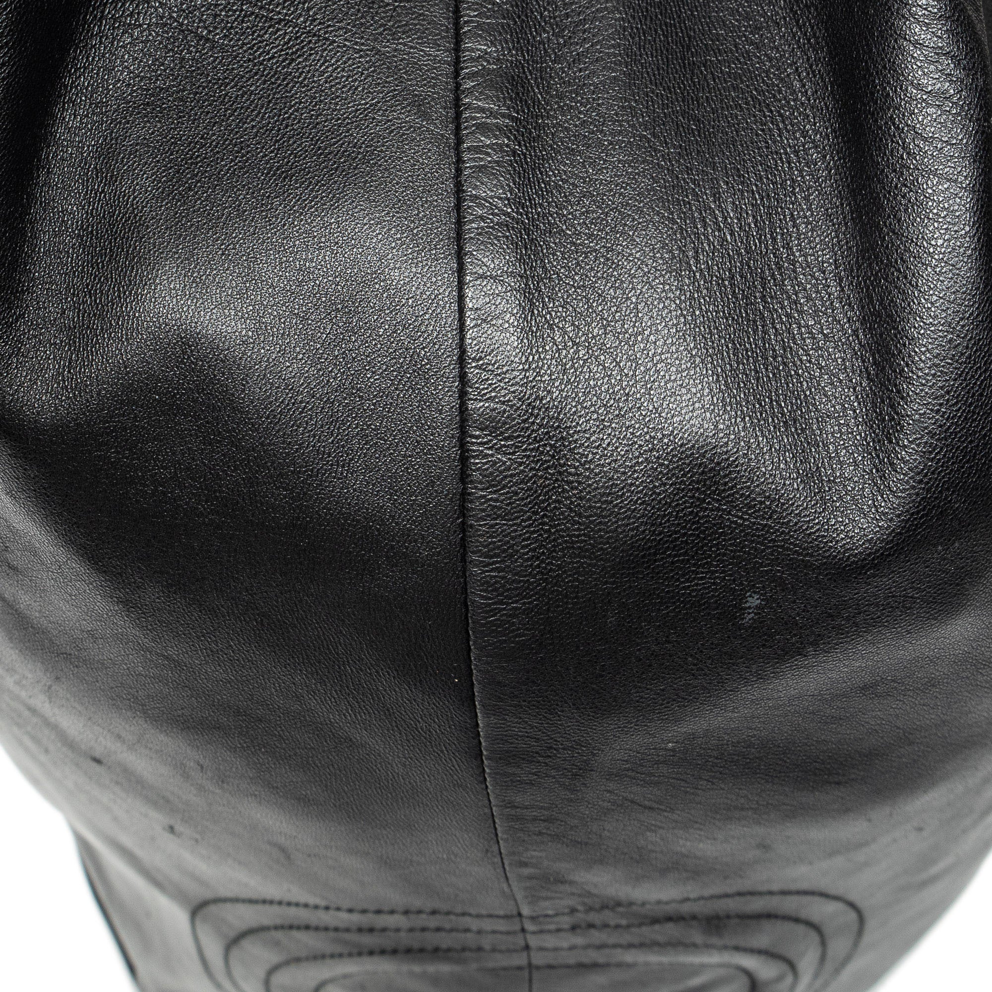 Shoulder Bag Aire Brisa Hobo Black Embossed Leather
