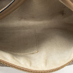 Shoulder Bag Double Pouch Crossbody Brown Anagram Embossed Leather