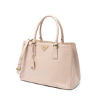 Shoulder Bag Small Executive Tote Pink Saffiano Leather