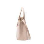 Shoulder Bag Small Executive Tote Pink Saffiano Leather