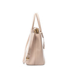 Shoulder Bag Small Executive Tote Pink Saffiano Leather