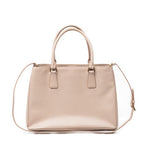 Shoulder Bag Small Executive Tote Pink Saffiano Leather