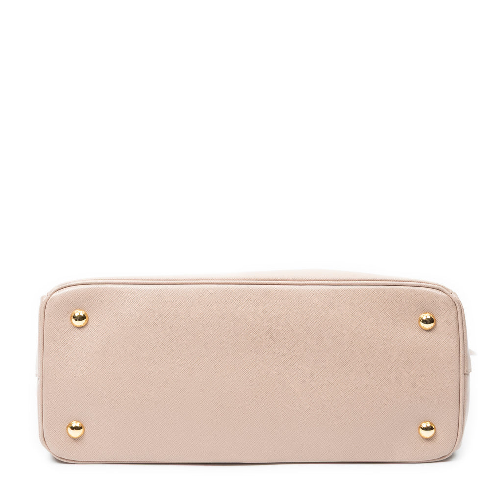 Shoulder Bag Small Executive Tote Pink Saffiano Leather