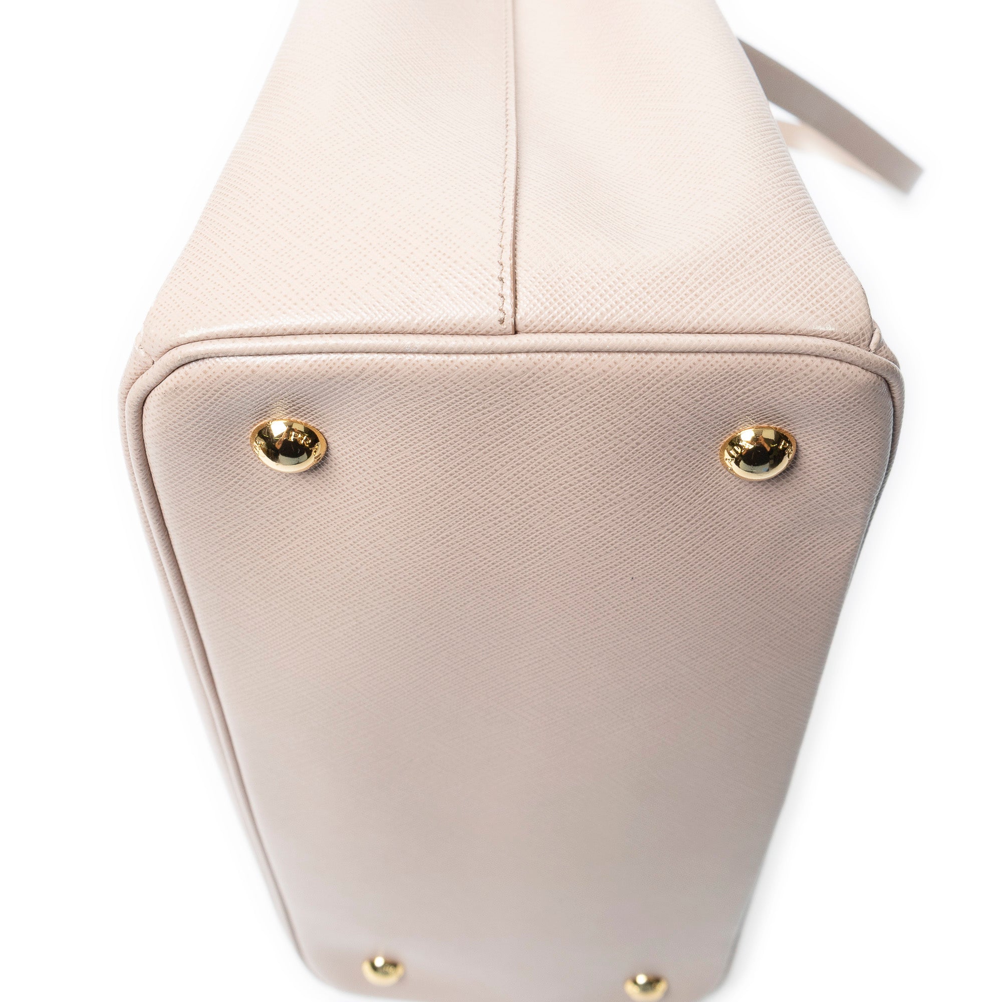 Shoulder Bag Small Executive Tote Pink Saffiano Leather
