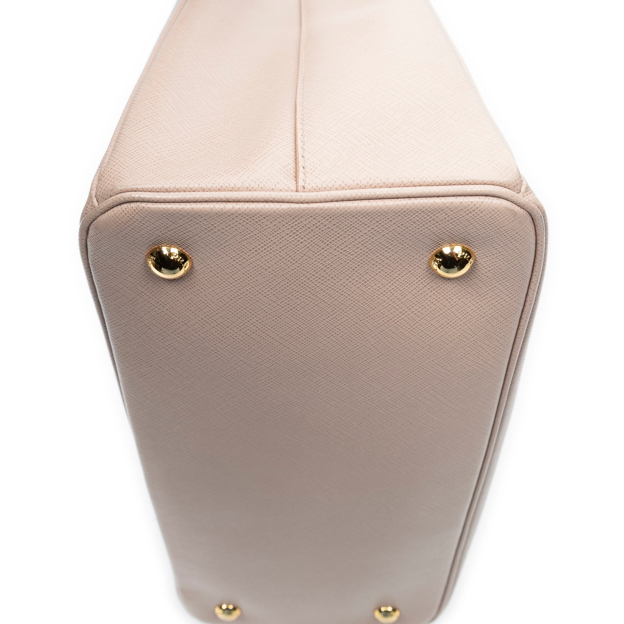 Shoulder Bag Small Executive Tote Pink Saffiano Leather