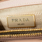 Shoulder Bag Small Executive Tote Pink Saffiano Leather