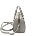 Shoulder Bag Baby Duffle Taupe Smooth Leather
