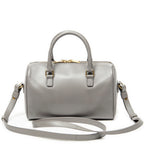 Shoulder Bag Baby Duffle Taupe Smooth Leather