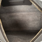 Shoulder Bag Baby Duffle Taupe Smooth Leather
