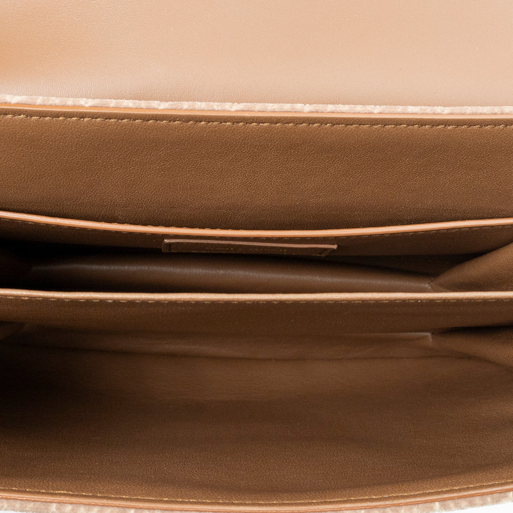Shoulder Bag Le Monogramme Satchel Brown Monogram Suede Leather