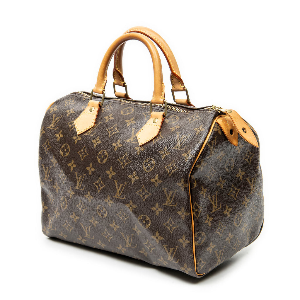 Handbag Speedy 30 Brown Monogram Canvas