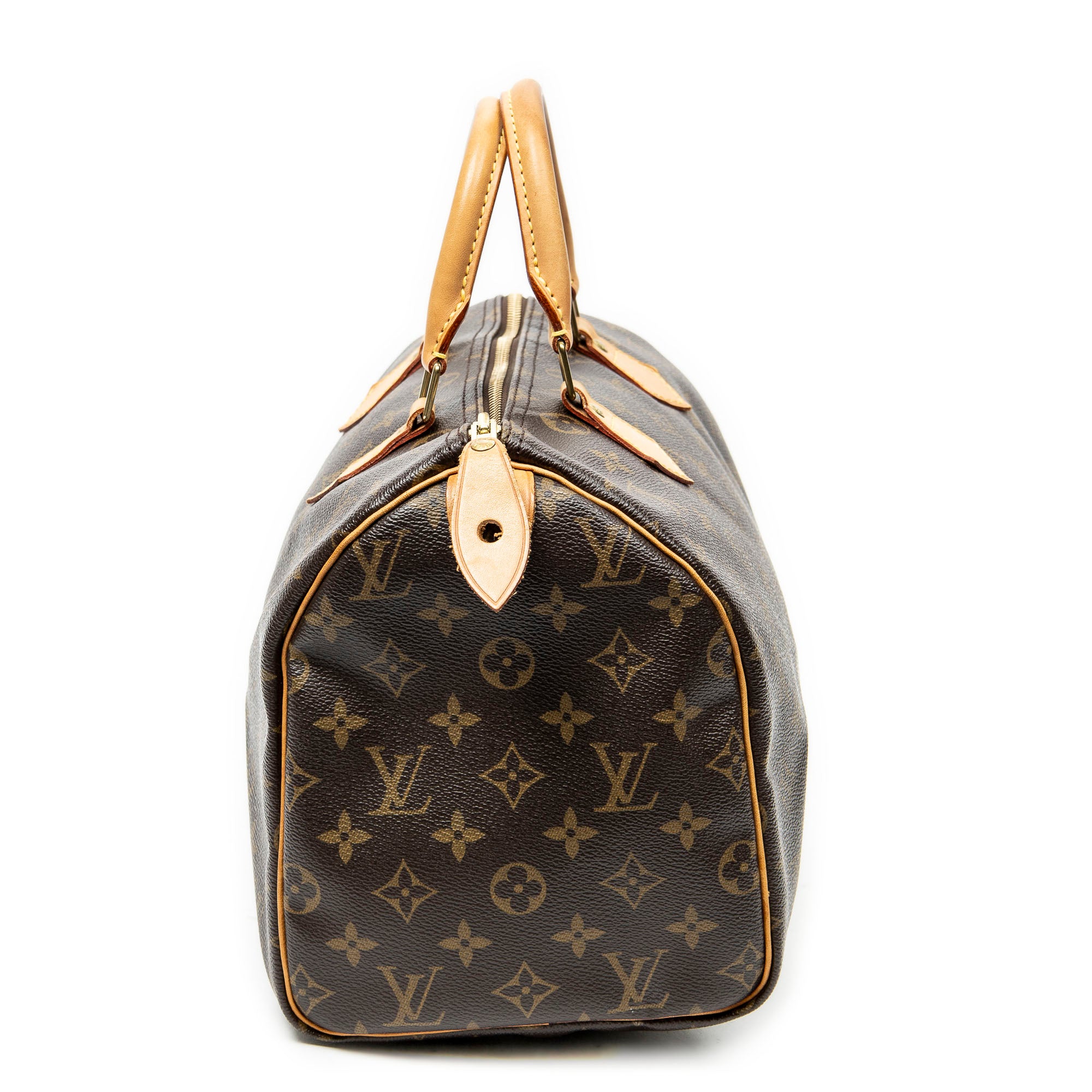 Handbag Speedy 30 Brown Monogram Canvas
