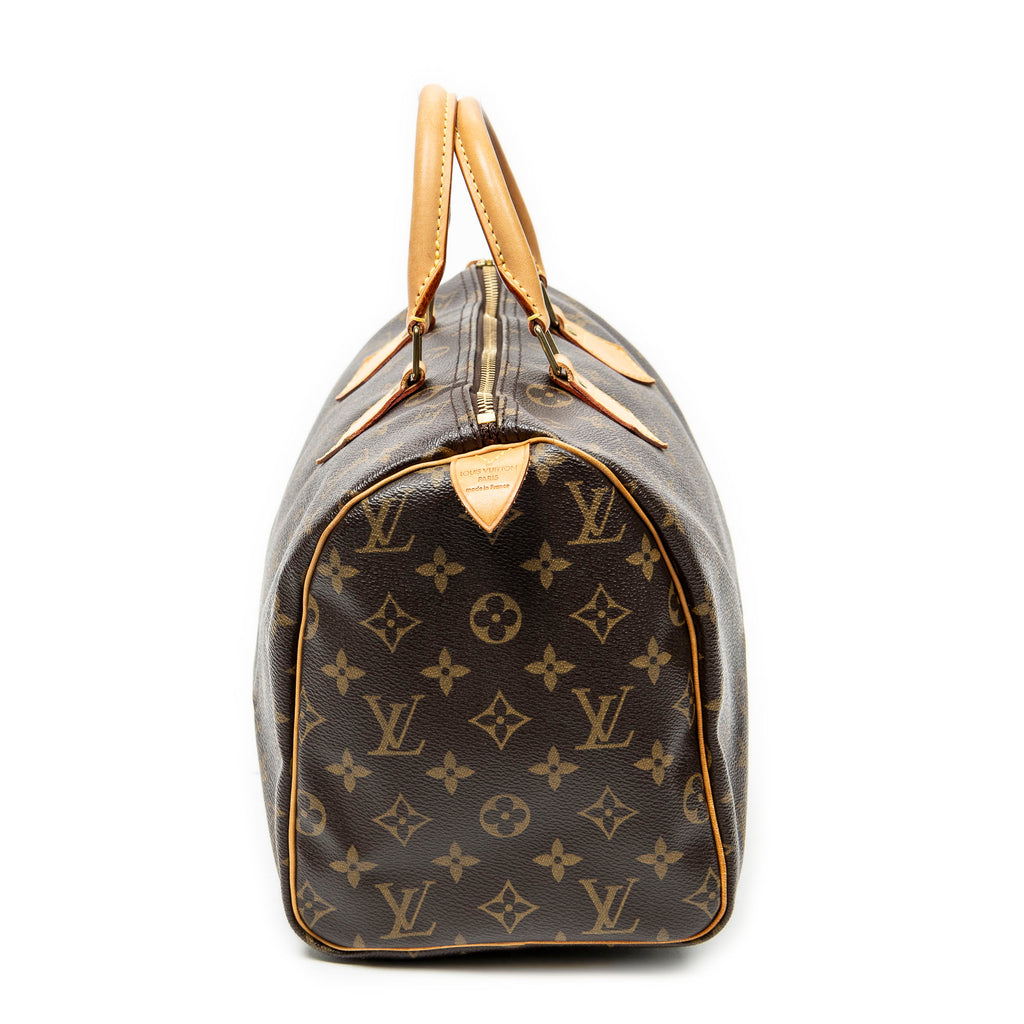 Handbag Speedy 30 Brown Monogram Canvas