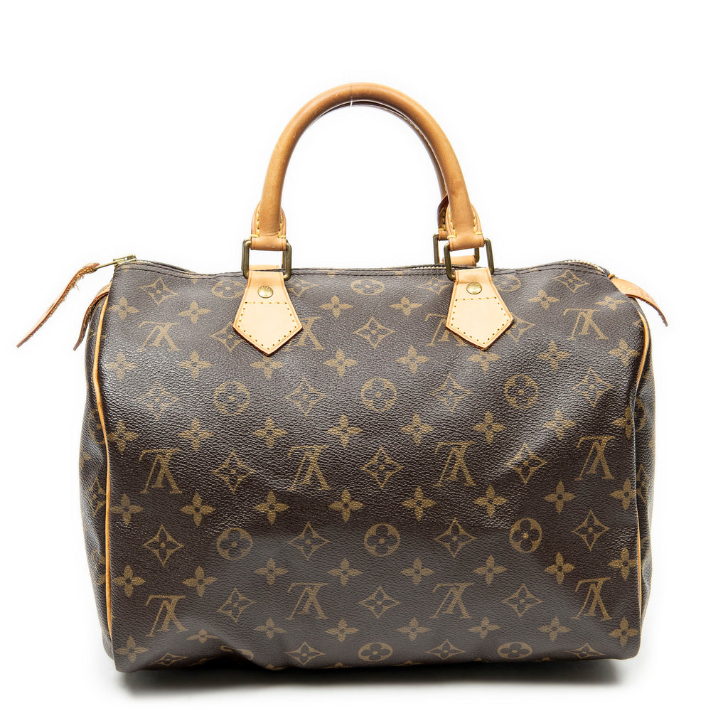 Handbag Speedy 30 Brown Monogram Canvas