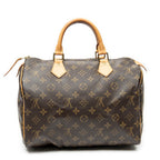 Handbag Speedy 30 Brown Monogram Canvas
