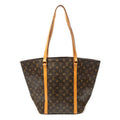 Shoulder Bag Sac Shopping PM Brown Monogram Canvas