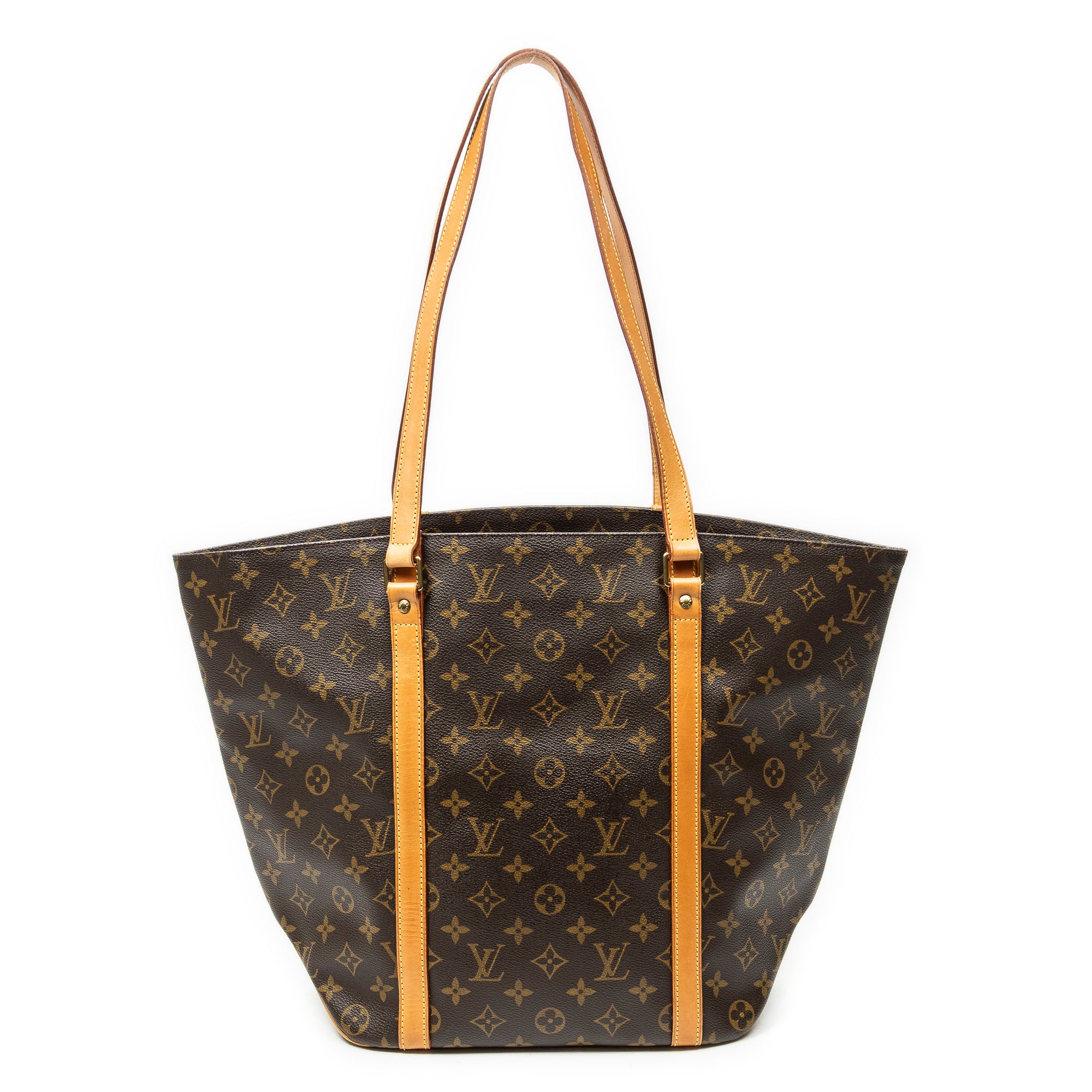 Shoulder Bag Sac Shopping PM Brown Monogram Canvas