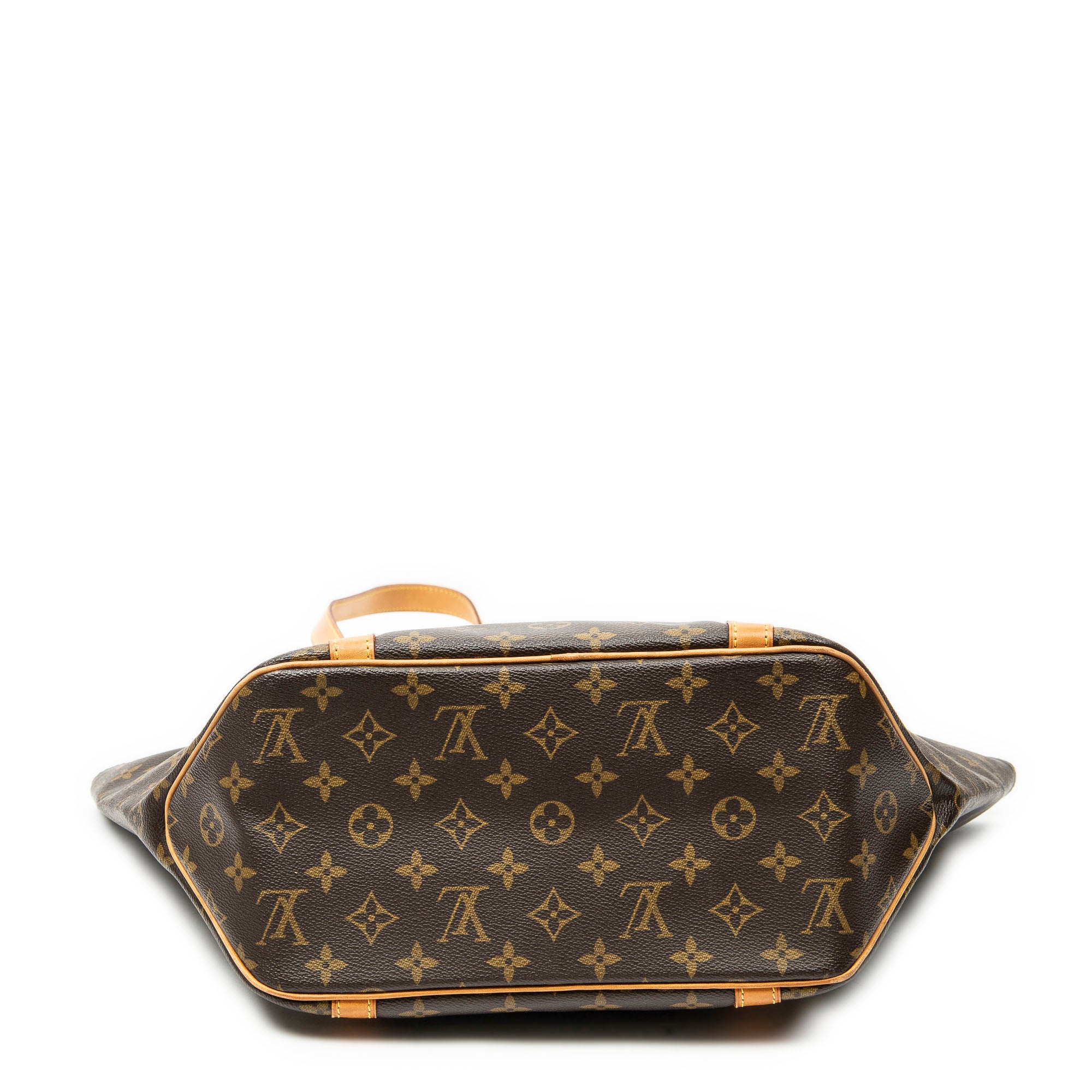 Shoulder Bag Sac Shopping PM Brown Monogram Canvas