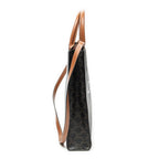 Shoulder Bag Small Vertical Cabas Brown Triomphe Coated Canvas