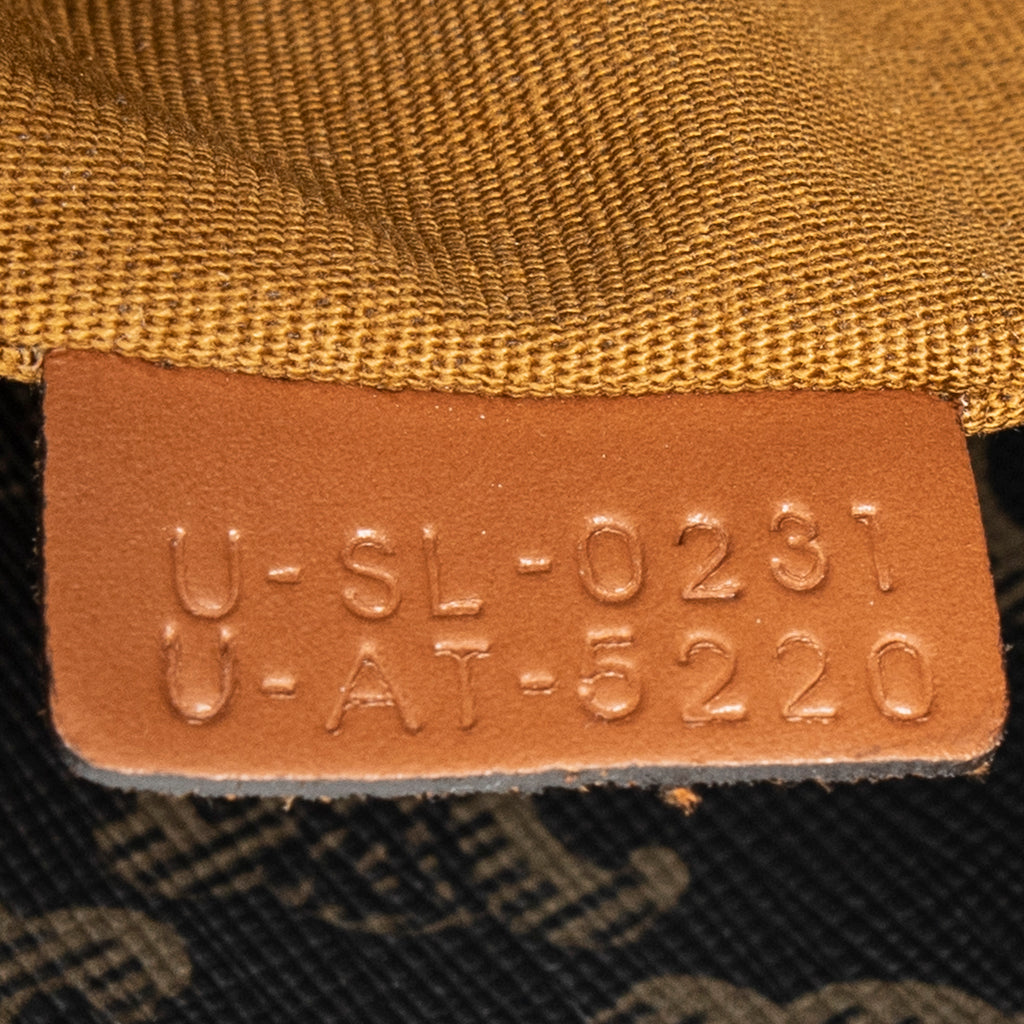 Shoulder Bag Small Vertical Cabas Brown Triomphe Coated Canvas