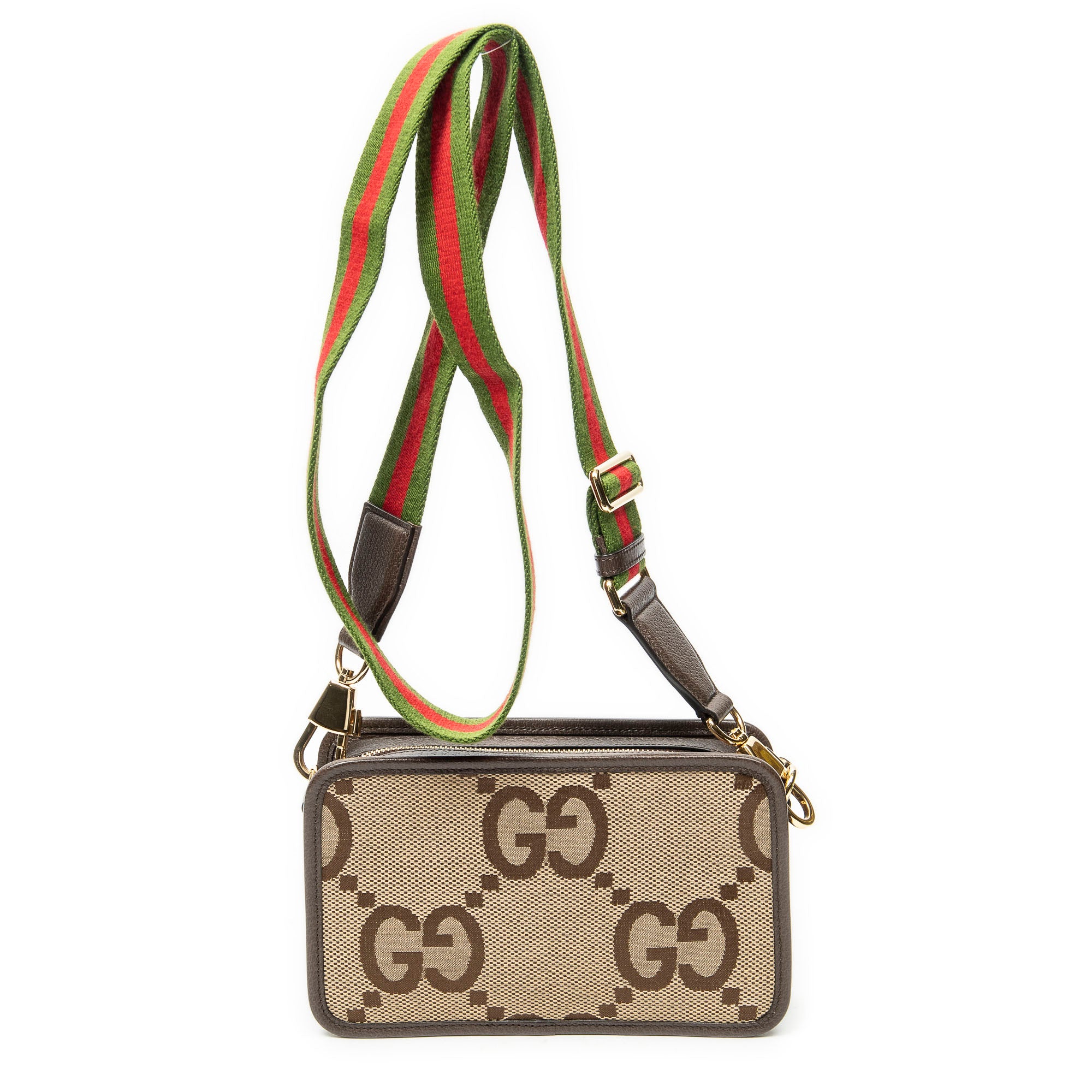 Shoulder Bag Zip Mini Camera Bag Brown Jumbo GG Canvas