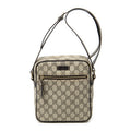 Shoulder Bag Zip Crossbody Dark Brown Supreme Coated Canvas