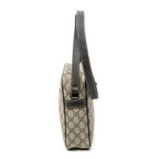 Shoulder Bag Zip Crossbody Dark Brown Supreme Coated Canvas