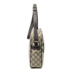 Shoulder Bag Zip Crossbody Dark Brown Supreme Coated Canvas