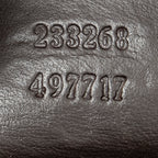 Sac bandoulière zippé croisé Supreme en toile enduite marron foncé