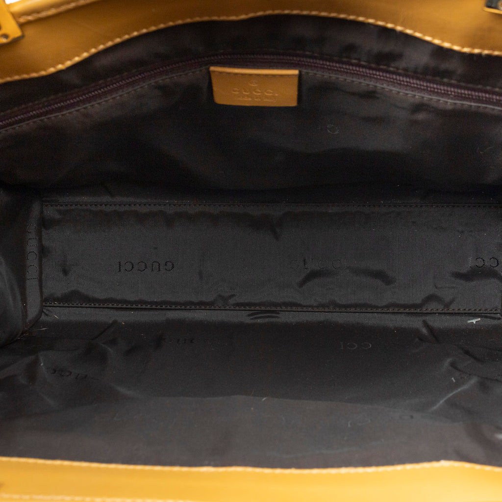 Shoulder Bag Square Jackie Tote Beige Monogrammed Canvas