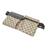 Waist Bag Waist Pouch Dark Brown Supreme Coated Canvas
