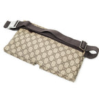 Waist Bag Waist Pouch Dark Brown Supreme Coated Canvas