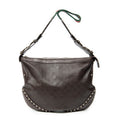 Shoulder Bag Web Studded Pelham Messenger Brown Guccissima Leather