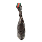 Shoulder Bag Web Studded Pelham Messenger Brown Guccissima Leather