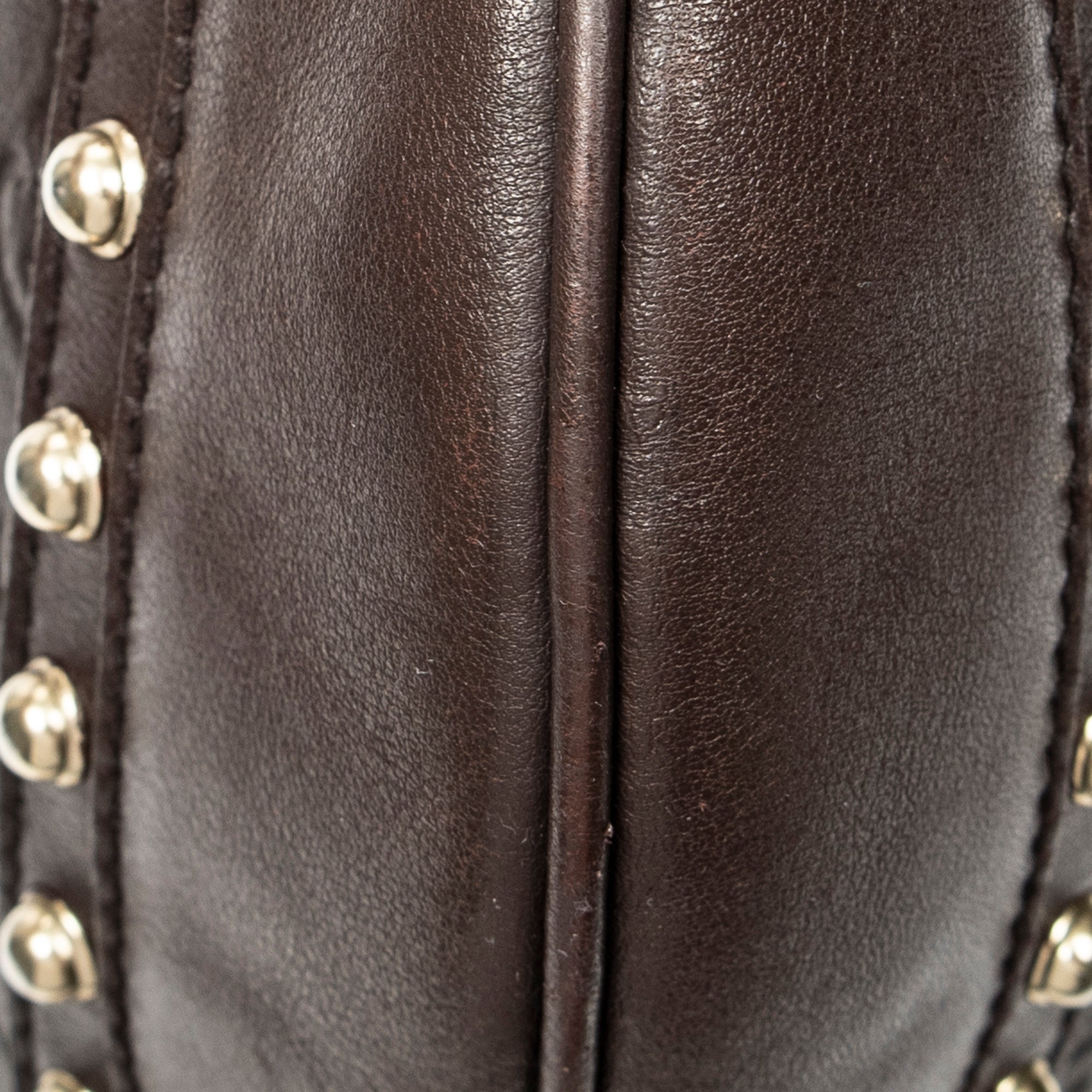 Shoulder Bag Web Studded Pelham Messenger Brown Guccissima Leather