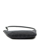 Shoulder Bag Pochette Hobo Black Monogrammed Canvas