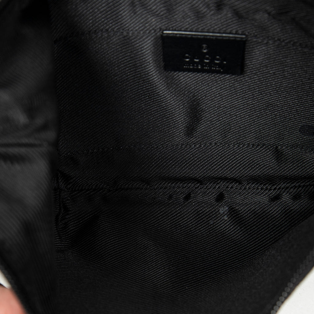 Shoulder Bag Pochette Hobo Black Monogrammed Canvas