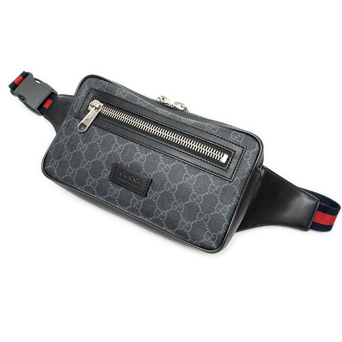 Waist Bag Web GG Waist Bag Black Supreme Coated Canvas