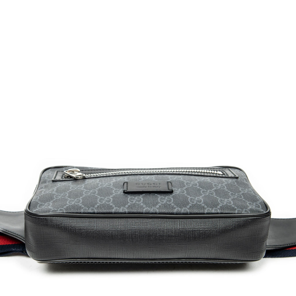 Waist Bag Web GG Waist Bag Black Supreme Coated Canvas