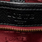 Shoulder Bag Heritage Flap Messenger Black Grained Calfskin Leather