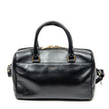 Shoulder Bag Baby Duffle Black Calfskin Leather