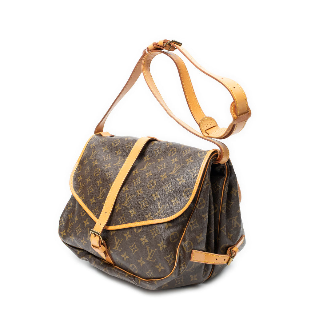 Shoulder Bag Saumur GM Brown Monogram Canvas